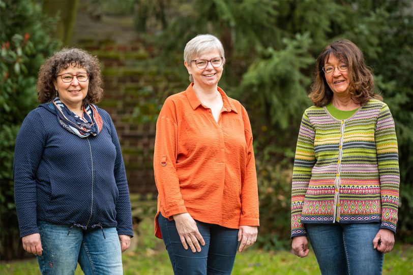 v.l. Karin Leutbecher, Karola Rehrmann und Anja Schröder, die hauptamtlichen Koordinatorinnen des Ambulanten Hospizdienstes Herne.