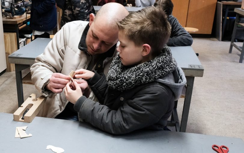 Beim Tag der offenen Tür 2018 in der Gesamtschule Wanne.