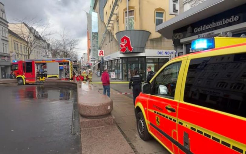 Am Freitag (15.3.2024) brannte es gegen 13 Uhr an der Bahnhofstraße.