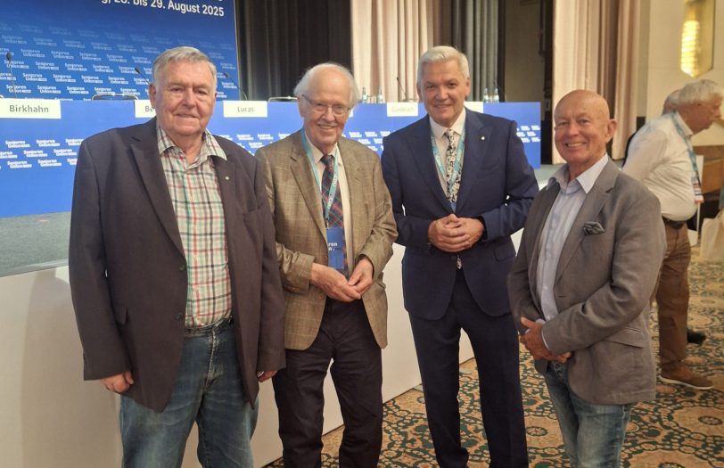 Nahmen für Herne teil (v.l.): Hans Jürgen Koch, Prof. Dr. Wulf, Hubert Hüppe und Heiner Kranemann.