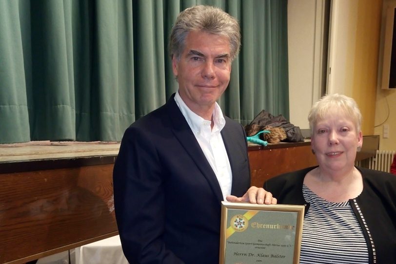 v.l. Klaus Balster, Gertrud Wertenbruch.
