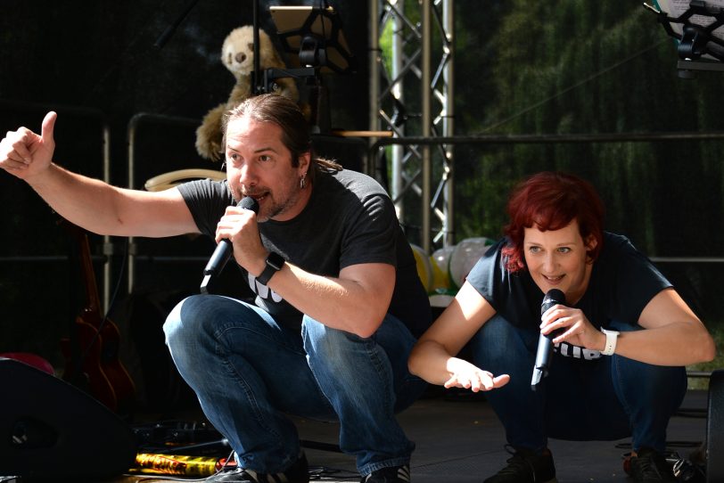 Die Musiker von 3Berlin zu Gast beim Stünkeder Sommer im Schlosshof.