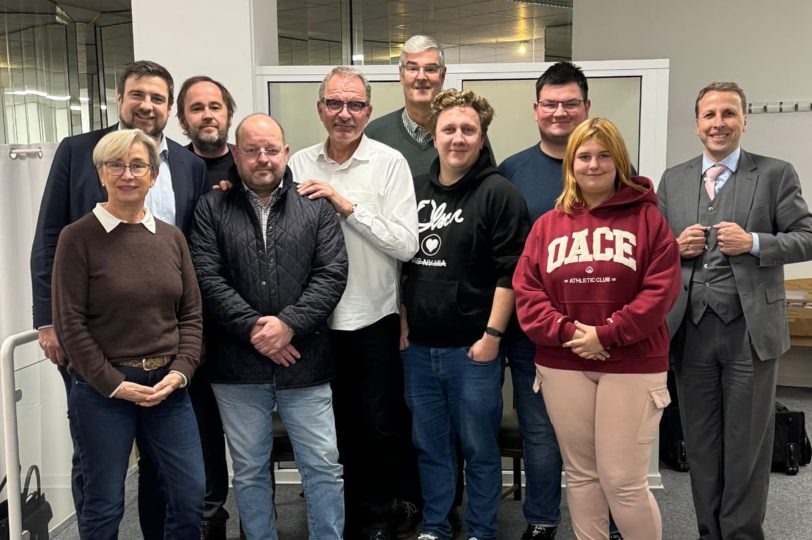 KPV-Wahlen im November 2025: v.l. Maria Schmidt, Christoph Bußmann, Björn Wohlgefahrt, Christoph Nott, Hans-Peter Noll (neuer Vorsitzender), Markus Schlüter, Jascha Hoppe, Jan Haberhausen, Lars-Martin Klieve (KPV Ruhr)