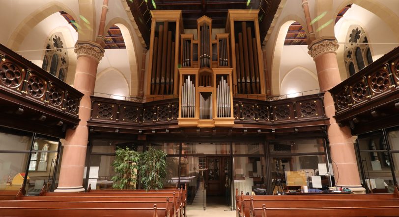 Die Innenansicht der Johanneskirche,