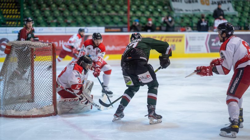 HEV gegen Hannover Scorpions am 5.4.2021.