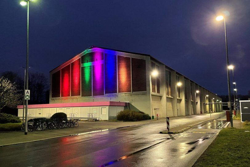 Evonik-Gebäude am Standort Magdeburgerstraße.