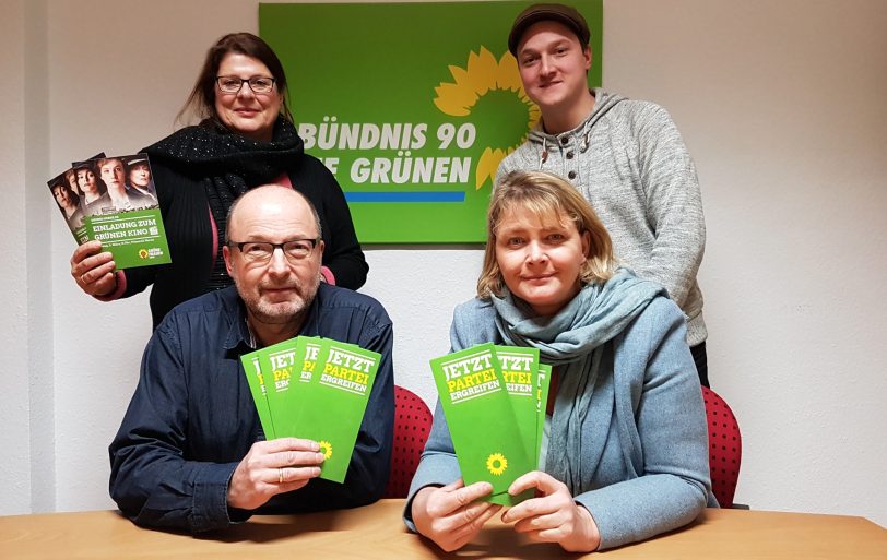 Der neugewählte Vorstand der Grünen in Herne.