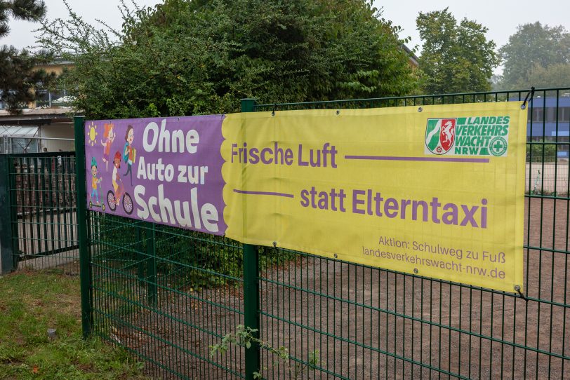 Zu Fuß zur Schule: Eine Aktion der Michaelschule innerhalb der Europäischen Mobilitätswoche am Donnerstag (19.9.2924).