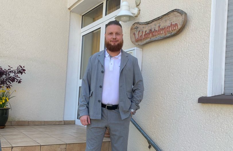 Nils Johannes Kubiak arbeitet im Waldorfkinderhaus.