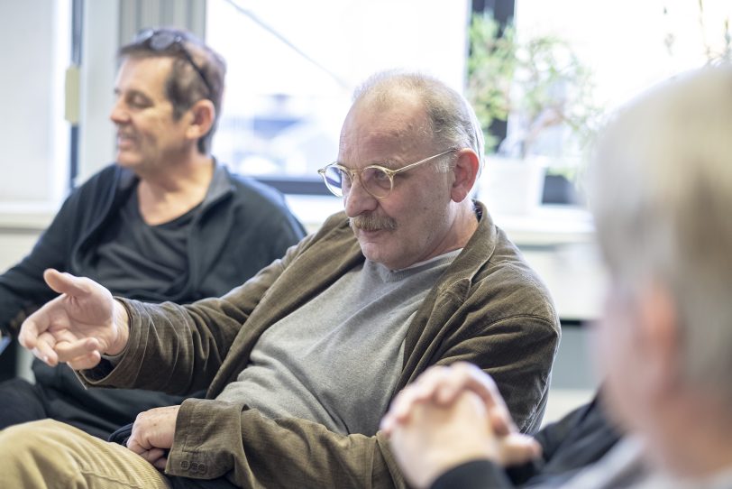 Norbert Arndt von der DGB-Geschichtswerkstatt.