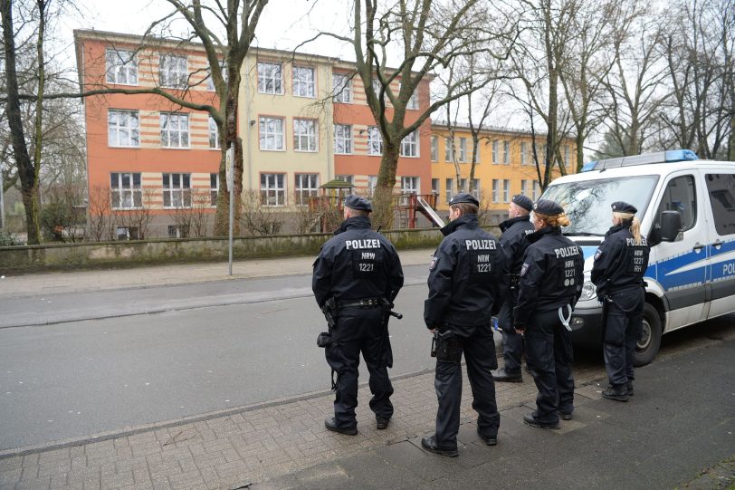 Der Polizeieinsatz an der Laurentiusschule.