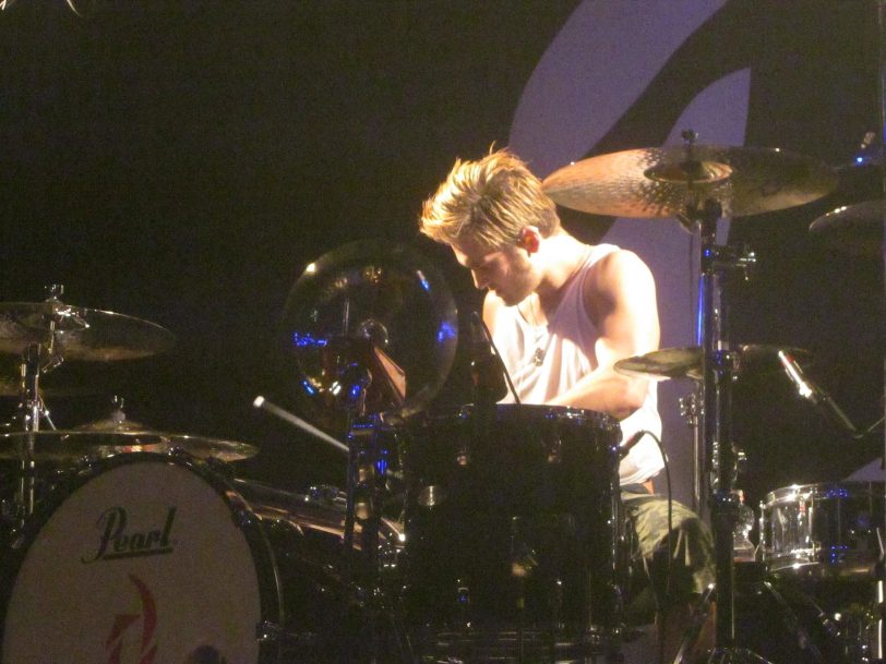Schlagzeuger Arejay Hale bei seinem Drum-Solo.