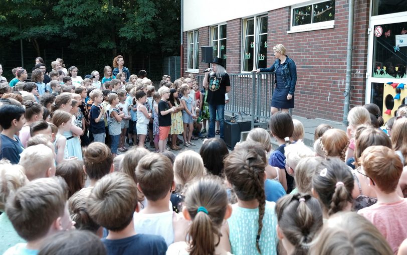 In der Katholischen Grundschule Bergstraße.
