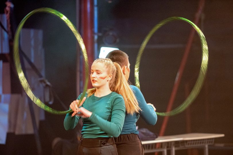 &quot;Eine Frage des Systems&quot;: Generalprobe für den diesjährigen Wintercircus des Circus Schnick-Schnack in Herne (NW), am Sonntag (04.12.2022).