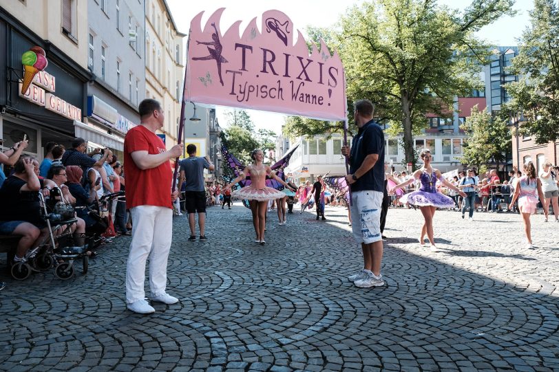 Cranger Festumzug 2018 vor der Christuskirche in Wanne-Mitte.