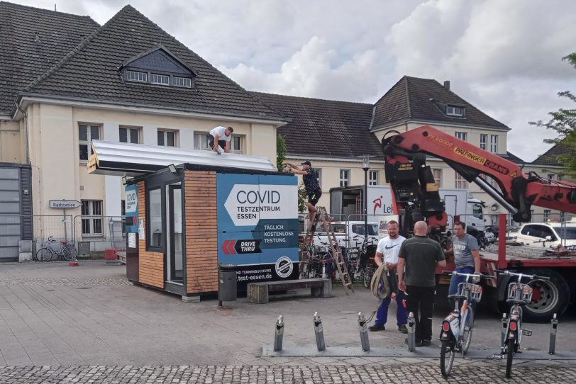 Das Covid-Testzentrum zieht vom Kirmesplatz zum Hauptbahnhof.