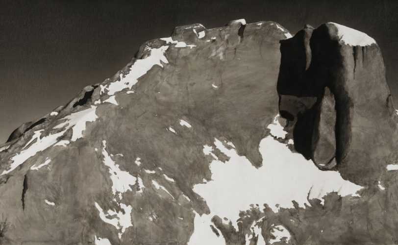 Benedikt Tammer - Mt 7 - Tusche auf Papier 70x140.
