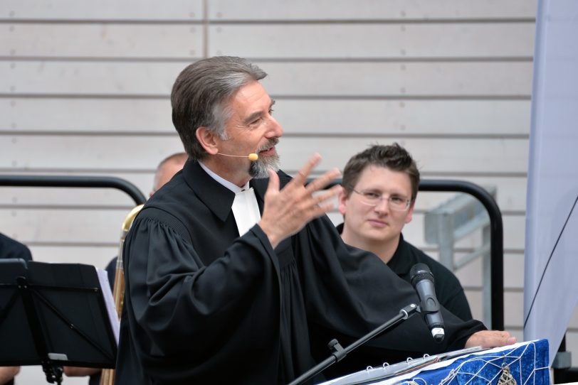 Superintendent Reiner Rimkus bei dem Ökumenischen Gottesdienst in der Akademie (Archivfoto).