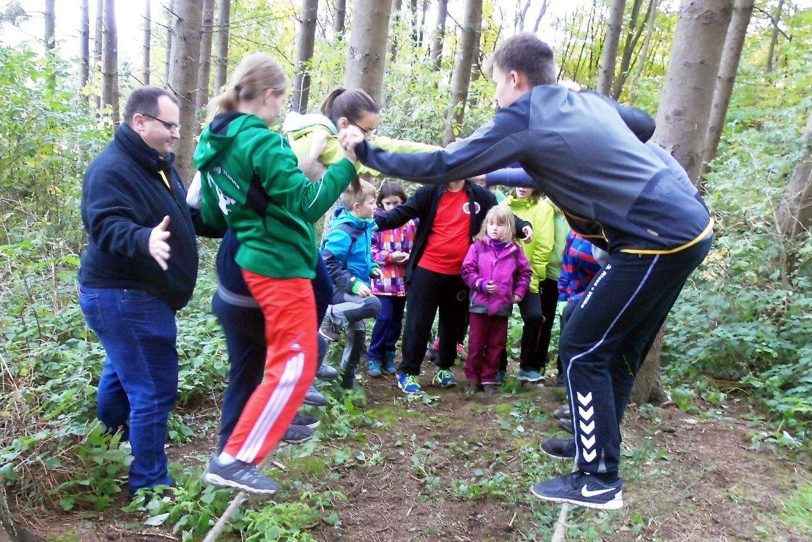 Die Kanu-Kids beim Erlebnissport-Wochenende.