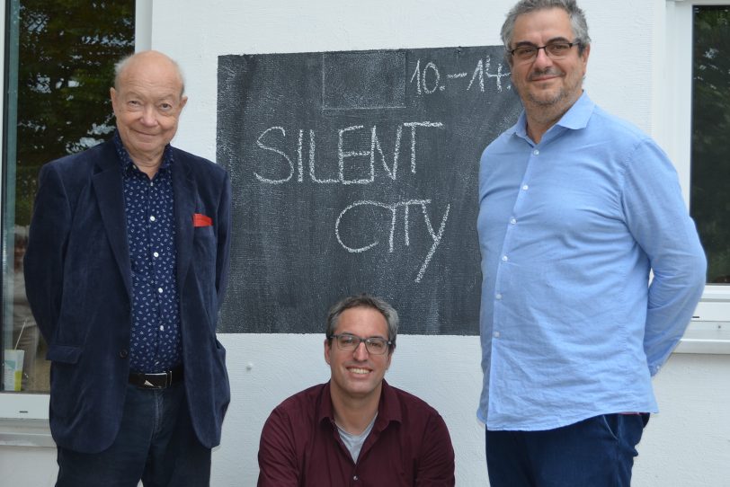 Rolf Dennemann, Hans Dreher und Joao Garcia Miguel, die künstlerischen Leiter von „Silent City“.