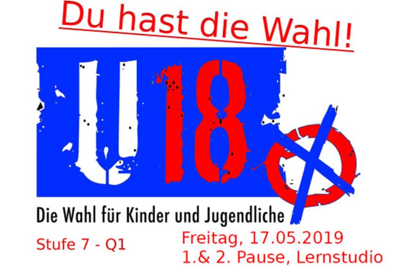 Das Plakat informierte die Schüler über ihr Wahlrecht.