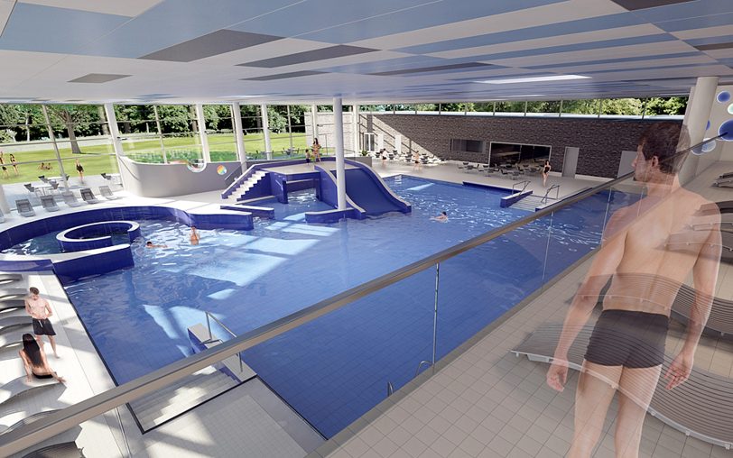Das Wananas im Modell des Architekturbüros Krieger.