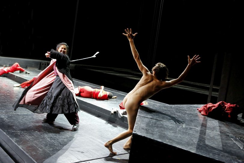 Die Befristeten. v.l. Jing Xiang und Marius Huth.