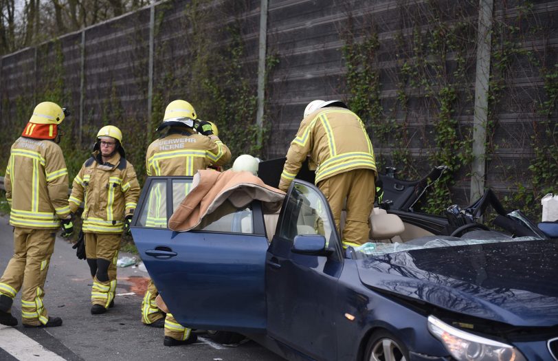 Unfall auf A 42.