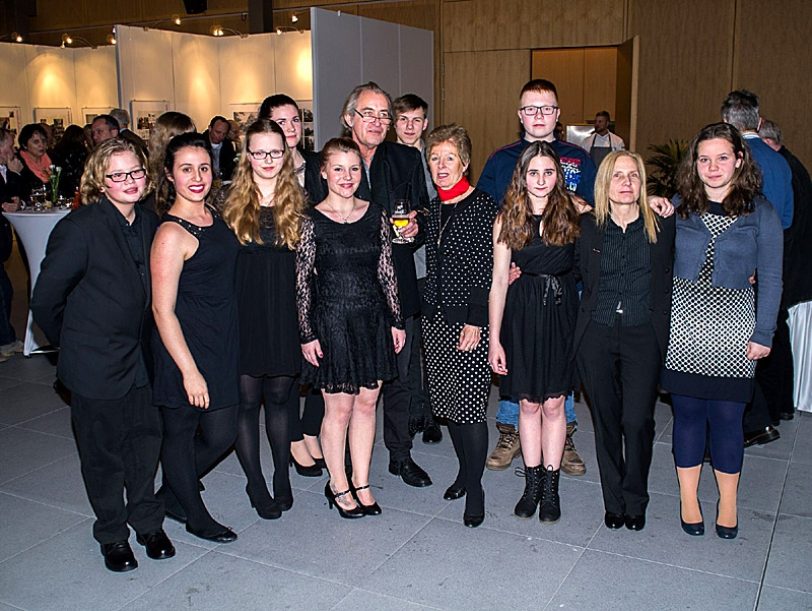 Die EFG-Schüler bei ihrem Auftritt in Berlin am 28.1.2015.