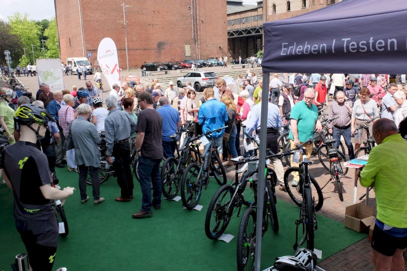 Impressionen von der ersten E-Bike Messe e:Motion auf Zeche Ewald.
