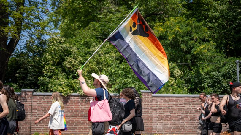 Eindrücke vom Christopher Street Day (CSD) beim Demo-Zug durch die Stadt am Samstag (14.6.2025).