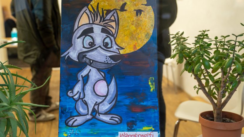 Der Gewinner und damit das neue Maskottchen des Kreativquartiers, quasi das Quar-Tier, wurde der Wannerwolfi mit 79 Stimmen.
