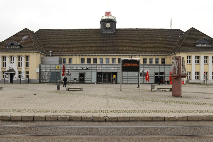 Gesperrter Hauptbahnhof