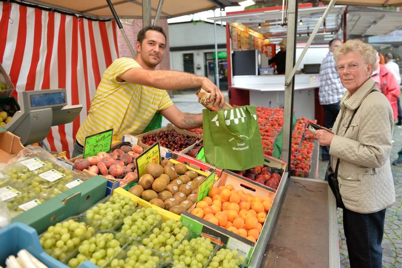 Einkaufen auf dem Markt - hier gibt es keinen bis wenig Verpackungsmüll.
