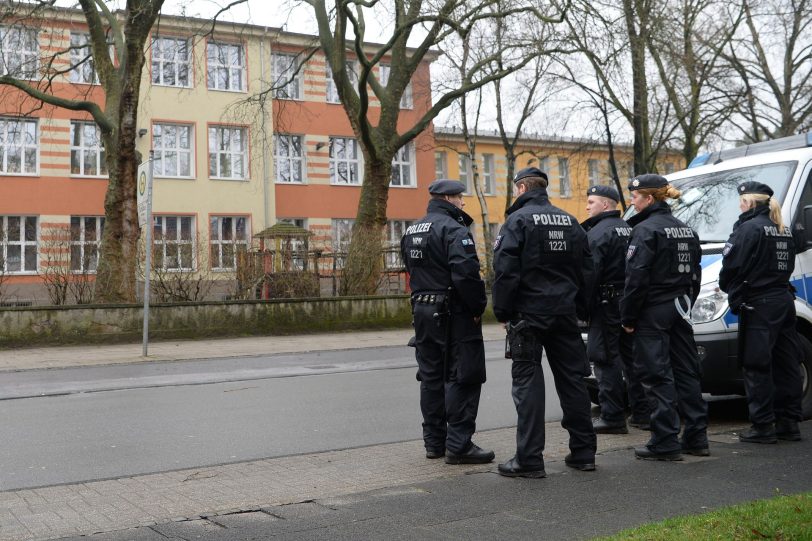 Der Polizeieinsatz an der Laurentiusschule.