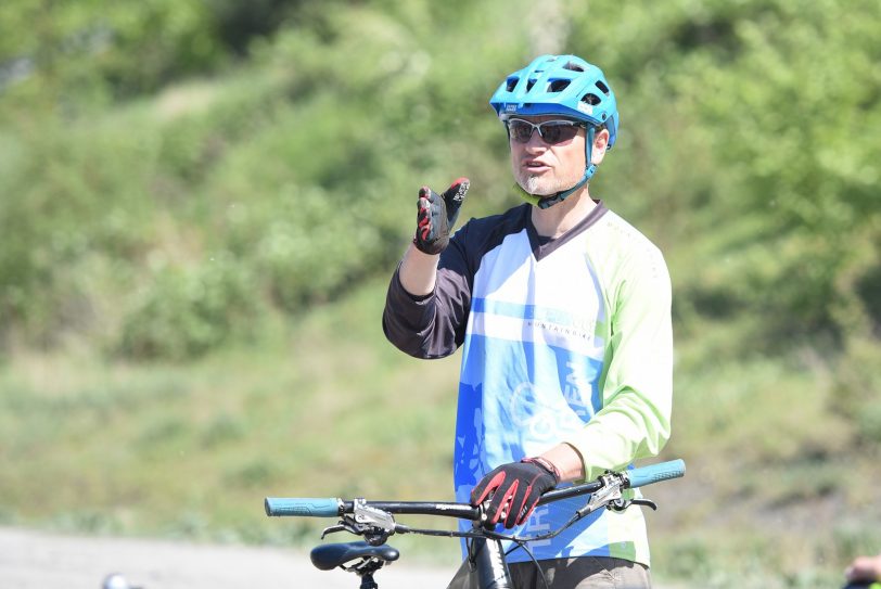 Fahrtechnik-Guide Karsten Geisler von simply out mountainbike