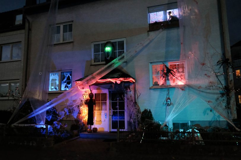Halloween-Haus an der Dorneburgerstraße.