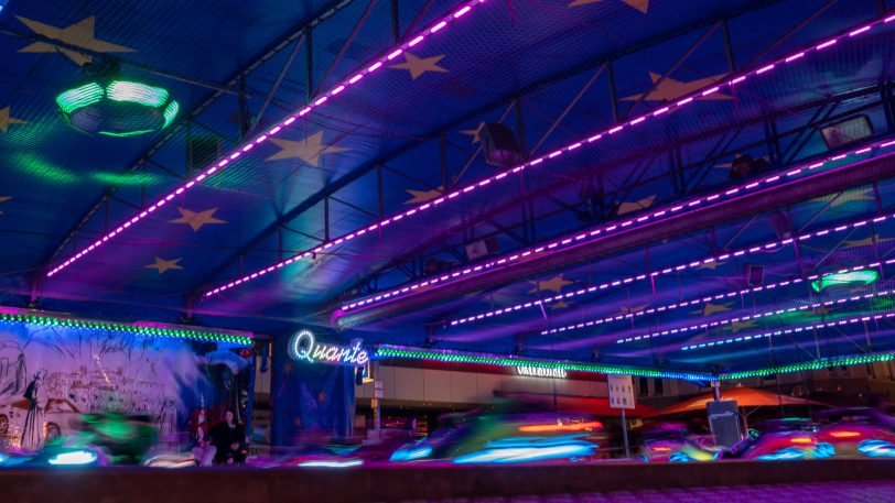 Die Herner City Kirmes am Abend.