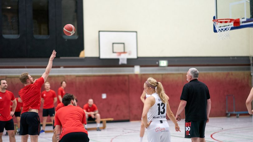 HTC Basketballerinnen spielen gegen die HEV Miners ein lockeres Basketballspiel am Mittwoch (8.9.2021). Die Basketballerinnen gewannen 39:33.