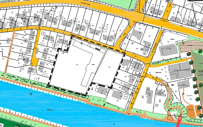 Das Plangebiet für den neuen Bebauungsplan Nr. 239.