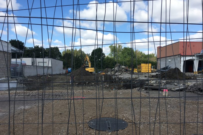 Die ALDI Baustelle an der Dorstener Straße.