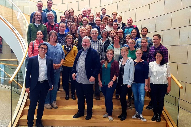 Das Lehrerkollegium Gymnasium Wanne im Landtag.