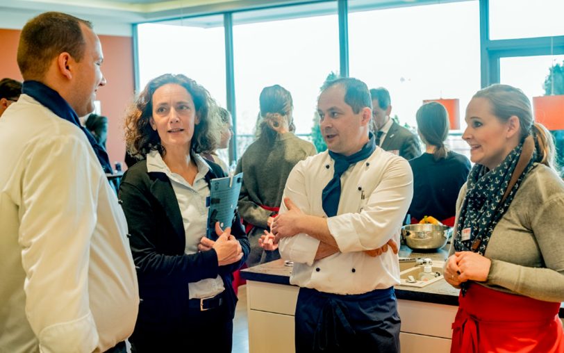 Profi-Köche, Esther-Maria Sondermann von der Arbeitsagentur und Stefanie Simshäuser-Brock.