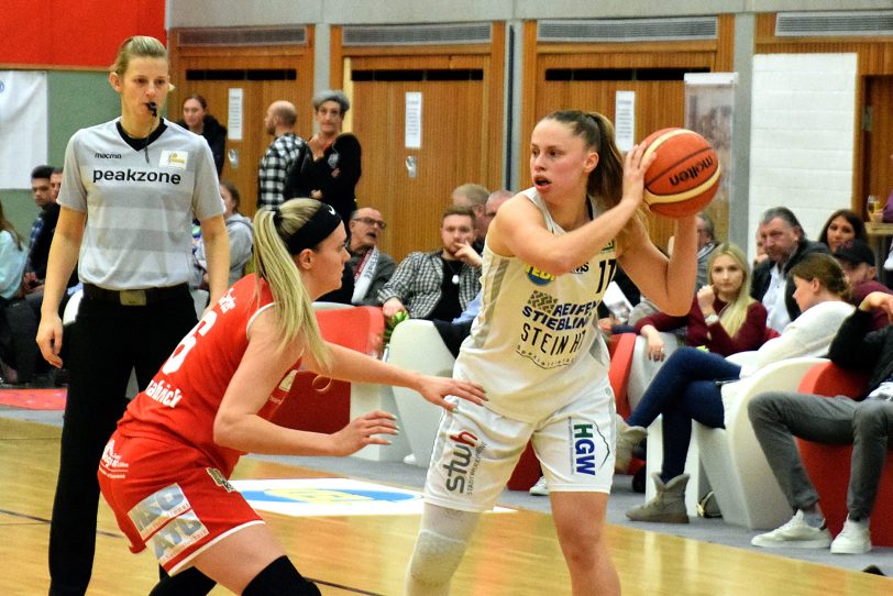 Laura Westerik (re.) und die Damen vom HTC wollen Sieg drei in Spiel drei - auf Zuschauer in der Halle müssen sie aber verzichten. (Archivfoto).