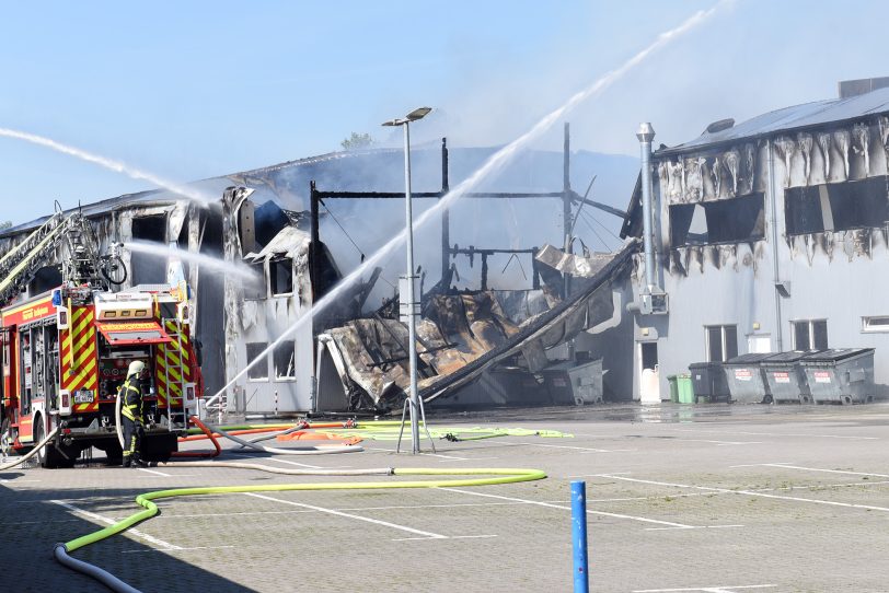 Einsatz der Feuerwehr an der Kinderwelt