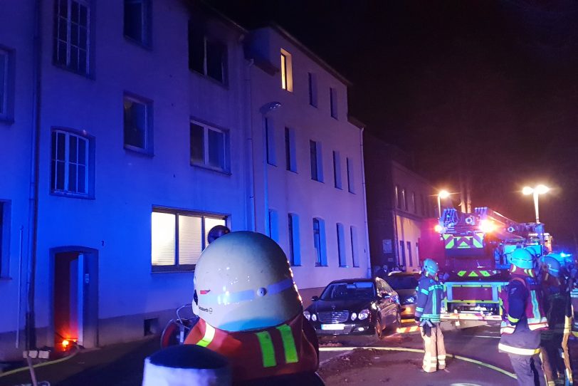 Zimmerbrand an der Marinistraße.