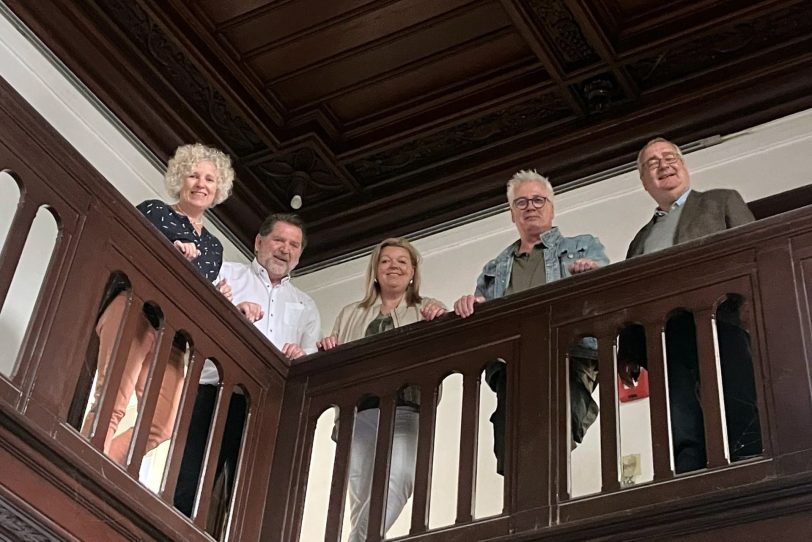 PD Kulturpolitiker Gabriele Przybyl, Martin Kortmann, Petra Hermann-Kopp, Architekt Lutz Kahnwald, Museumsleiter Dr. Oliver Doetzer-Berweger