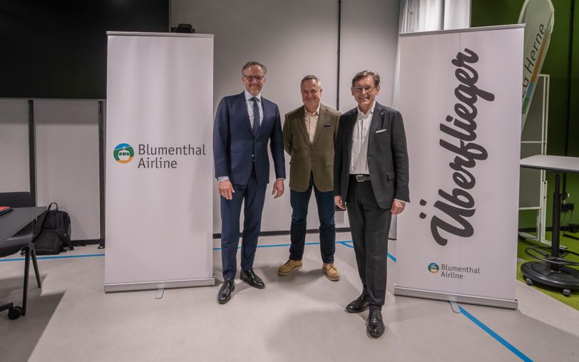 Stellten den Namen der neuen Seilbahn 