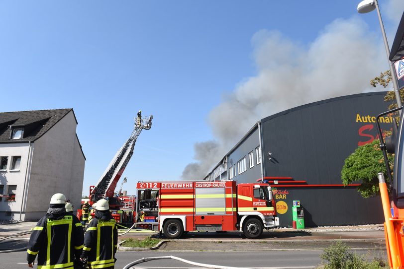 Einsatz der Feuerwehr an der Kinderwelt