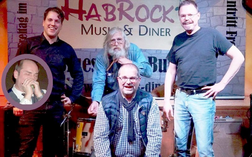 Die Blues Junkies: Matthes Richter, Jan Hupe, Eckhard Cramer, Mike Kossak und Christian Gausemeier.